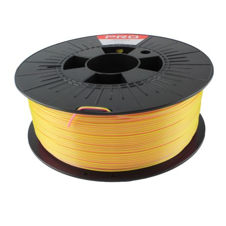 RS PRO PLA Magic 3D-Drucker Filament, Rosa/Gelb, 1.75mm, 1kg