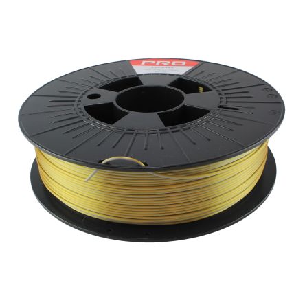 RS PRO PLA Magic 3D-Drucker Filament, Gold/Silber, 1.75mm, 300g