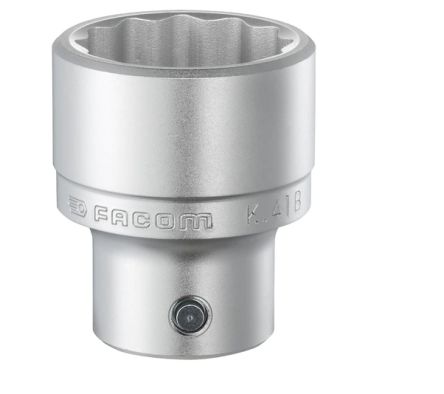 Facom 3/4 In Drive 46mm Standard Socket, 12 Point, 75 Mm Overall Length