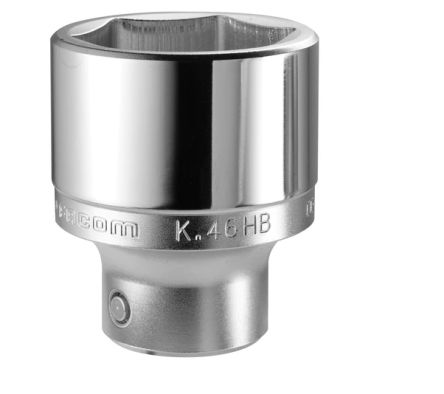 Facom 3/4 In Drive 54mm Standard Socket, 6 Point, 75 Mm Overall Length