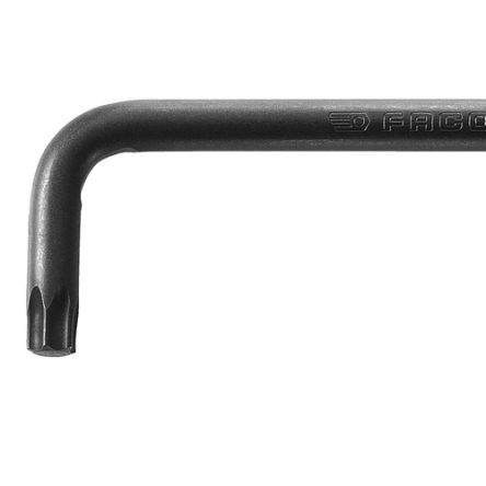 Facom 1-Piece Torx Key, T45 Size, L Shape, Long Arm