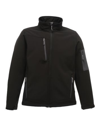 Regatta Professional Men's Arcola 3 Layer Softshell Jacket Herren Softshell Jacke, Wasserdicht Softshell Schwarz, Größe