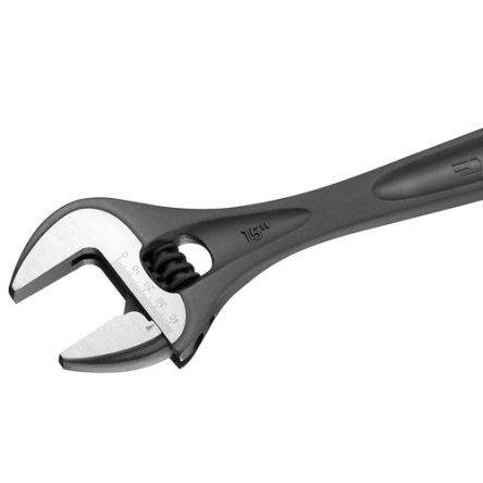 Facom Adjustable Spanner, 255 Mm Overall, 30mm Jaw Capacity, Metal Handle