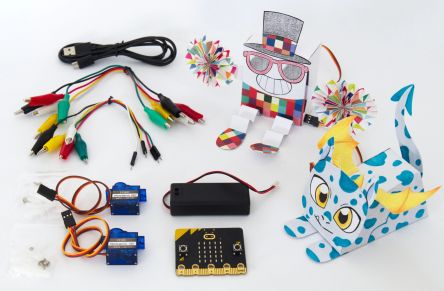 Okdo Micro:bit Erstellen Sie Ein Papierroboter-Kit Teile-Kit