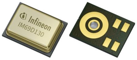 Infineon MEMS 麦克风 麦克风, 数字输出, 3.6V操作电压, 69dB信噪比, 5针
