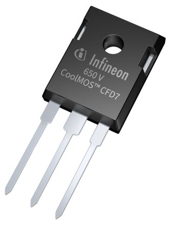 Infineon N-Channel MOSFET, 22 A, 700 V, 3-Pin TO-247 IPW65R110CFD7XKSA1