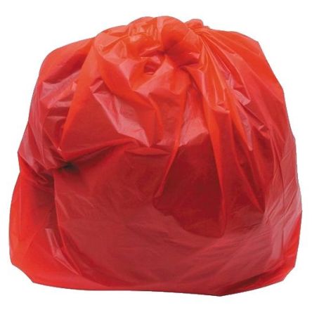 Cromwell Polythene Bolsa De Basura 22597 Rojo LLDPE, 90L