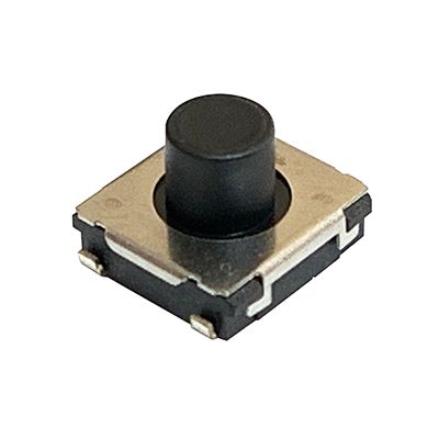 Panasonic Interruptor Táctil Tipo Placa De Empuje, Negro, Contactos SPST, Montaje Superficial