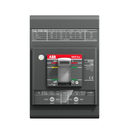 ABB Interruttore Magnetotermico Scatolato 1SDA067555R1 XT2S 160 TMA 50A FF, 3, 50A, Fissa