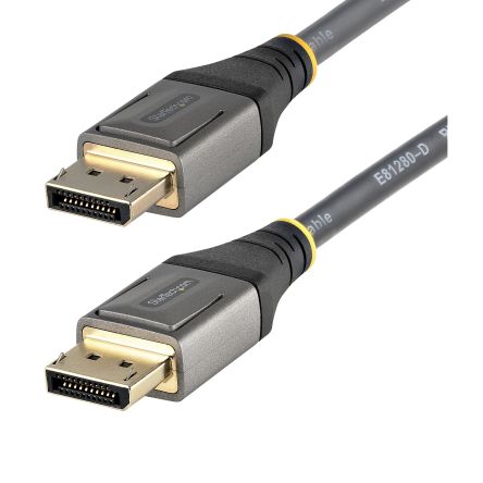 StarTech.com Cable DisplayPort Black, Grey, Con. A: DisplayPort Macho, Con. B: DisplayPort Macho, Long. 1m