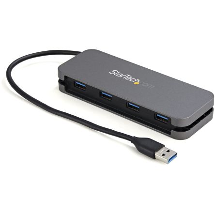 StarTech.com, USB 3.2 USB-Hub, 4 USB Ports, USB A, USB, USB-Bus, 13.5 X 5 X 2cm