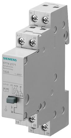 Siemens 5TT4217 Relais, Für DIN-Schienen 2-poliger Wechsler 16A 110V Ac Spule / 1.7W