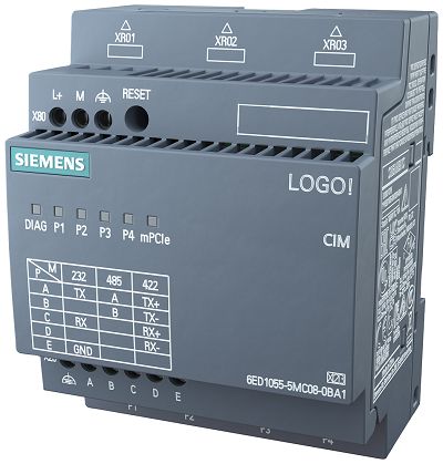 Siemens LOGO! CIM Schnittstellenmodul, 4 Eing. Switch Eing.Typ Für Logo 8 Modbus RTU 24 V
