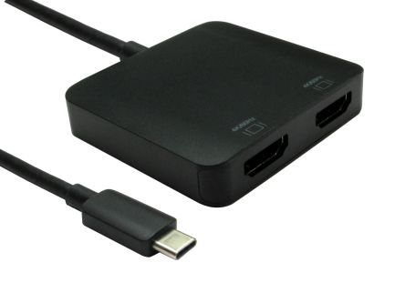RS PRO Adapter, USB C, USB C 2 Display, - HDMI, 3840 X 2160