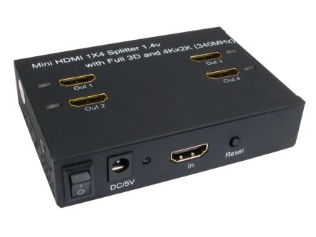 NLHDSP402-V2, NewLink 2 Port 1 Input 2 Output HDMI Splitter 4K x 2K