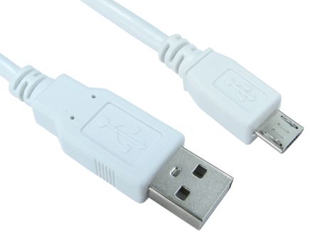 RS PRO Cable USB 2.0, Con A. USB A Macho, Con B. Micro USB B Macho, Long. 5m