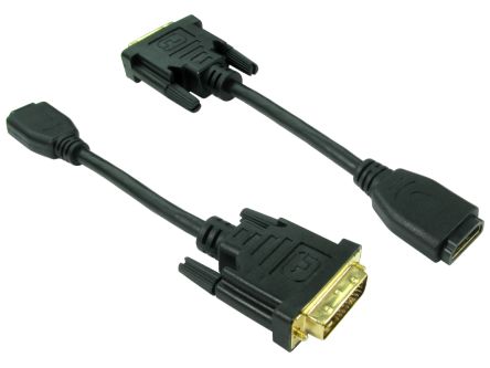 RS PRO DVI-Kabel A DVI-D Dual Link - Stecker B HDMI - Buchse, 150mm