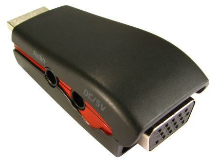 RS PRO Adapter, Male HDMI To Female VGA