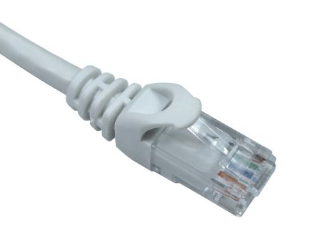 RS PRO Ethernetkabel Cat.6, 2m, Weiß Patchkabel, A RJ45 Stecker, B RJ45