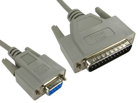 RS PRO Female 9 Pin D-sub To Male 25 Pin D-sub Serial Cable, 2m