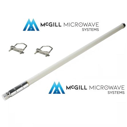 MCGILL MICROWAVE SYSTEMS LTD Omnidirectionnelle Antenne Dipolaire MM-ANT-NM-915-9DBI A Visser Tige Type N Mâle 929MHz