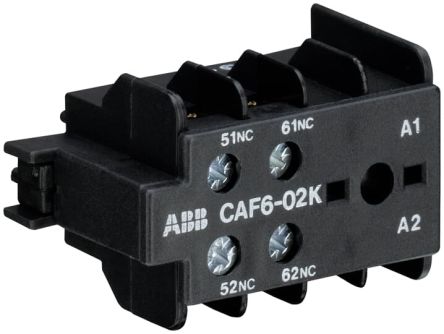 ABB CAF6-02K Hilfskontakt 2-polig, 2 Öffner Frontmontage 6 A, 250 V