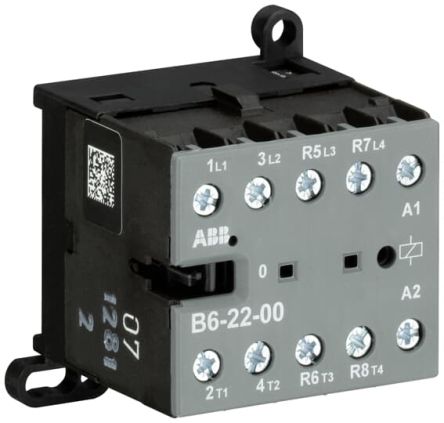 ABB Contacteur Série B, 4 Pôles, 2NF/2NO, 20 A, 415 V, 4 KW