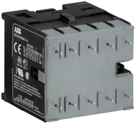 ABB B Series Contactor, 240 V Coil, 3-Pole, 20 A, 5.5 KW, 3NO