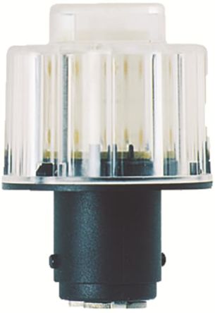 ABB KA4 LED-Kapsellampe, Glaskolben,, 1,8 W / 24 V, Ba9s Sockel Gelb
