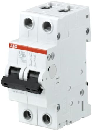 ABB S200 Leitungsschutzschalter Typ K, 2-polig 80A System Pro M Compact DIN-Schienen-Montage