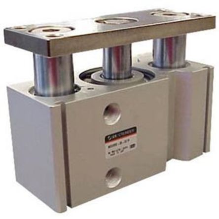 SMC Pneumatic Guided Cylinder - 20mm Bore, 175mm Stroke, MGQM Series, Double Acting
