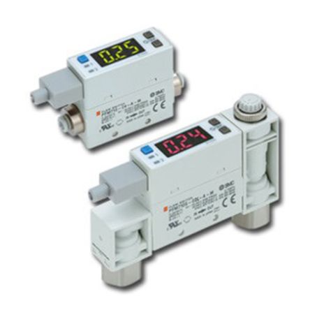 SMC Interruptor De Flujo PFM7 Para Aire Seco, Gas, 1 L/min → 50 L/min, 24 V Dc