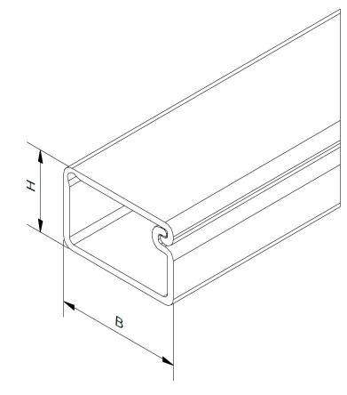 RS PRO Selbstklebender Mini-Kabelkanal Weiß, 7 Mm X 12mm, Länge 2m Kunststoff