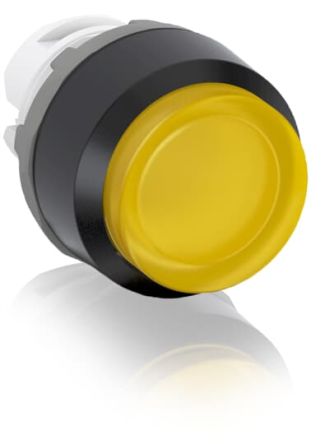 ABB MP3 Drucktastenkopf Ø 22.5mm, Gelb Tastend Rund