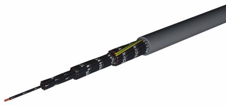 AXINDUS Cable De Control CAELIFLEX De 5 Núcleos, 1,5 Mm², Ø Ext. 8mm, 18A, Pirorretardante NF C 32-070/C2, IEC 60332-1,