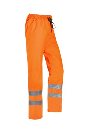 Sioen Flensburg Herren Warnschutzhose, 100 % Polyester Orange, Größe L X 31Zoll