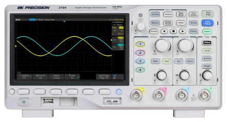 BK Precision BK2194 2194 Series Digital Bench Oscilloscope, 4 Analogue Channels, 100MHz - RS Calibrated