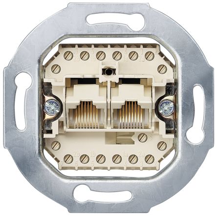 Siemens 5TG Geräteeinsatz Ungeschirmt, 2 X Cat.3 2-fach Auslass RJ45