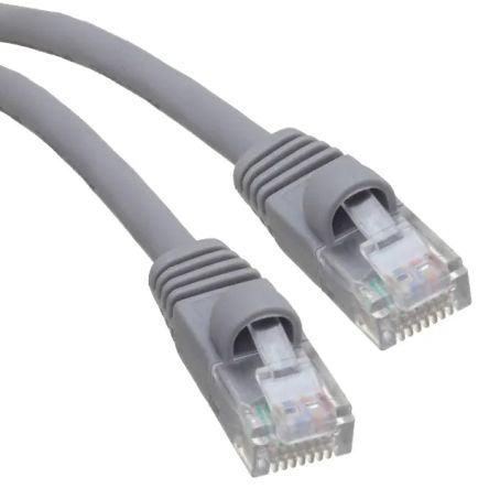 RS PRO Ethernetkabel Cat.5e, 2.1m, Grau Patchkabel, A RJ45 U/UTP, B RJ45