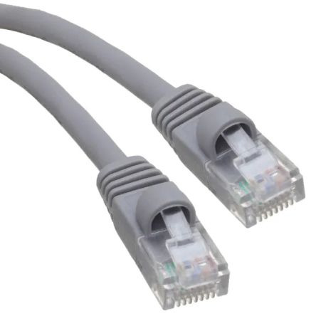 RS PRO Cable Ethernet Cat5e U/UTP De Color Gris, Long. 3m