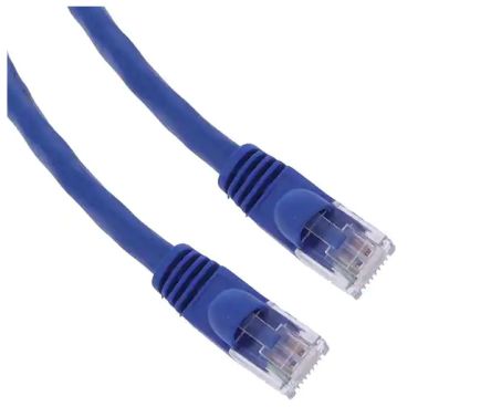 RS PRO Cavo Ethernet Cat6 (U/UTP) Col. Blu, L. 2.1m, Con Terminazione