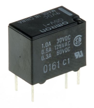 Omron PCB Mount Relay, 9V Dc Coil, 1A Switching Current, SPDT
