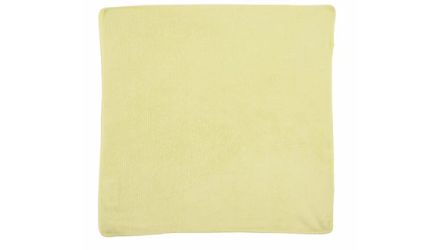 Rubbermaid Commercial Products Microfiber Light Duty Cloth Yellow Microfibre Cloths For Wet/Dry, Case Of 24