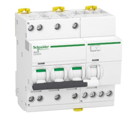 Schneider Electric Acti9 IDD40N FI/LS-Schalter 16A, 3P+N-polig Typ C, Empfindlichkeit 30mA