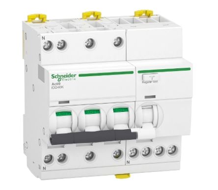 Schneider Electric Acti9 IDD40K FI/LS-Schalter 16A, 3-polig Typ C, Empfindlichkeit 300mA