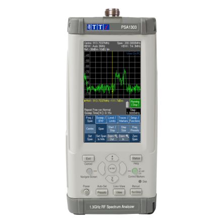Aim-TTi PSA Series 3 Handheld Spektrumanalysator, 1.3GHz, 1 MHz / 1.3GHz, USB