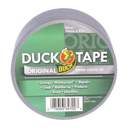 DUCK TAPE 222225 Panzerband, Silber, 0.17mm X 50mm X 25m