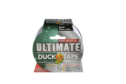 DUCK TAPE 232152 Panzerband, PE-Klebeband Schwarz, 0.23mm X 50mm X 25m