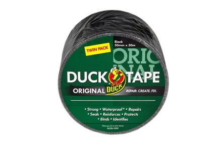 DUCK TAPE 232336 Panzerband, Schwarz, 0.17mm X 50mm X 50m