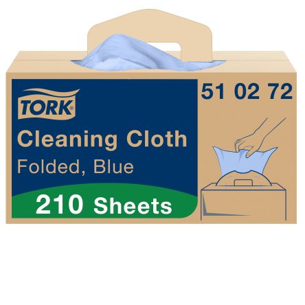 Tork Lappen Für Mehrzweckreinigung Vlies-Material Box 210 Stk. Blau